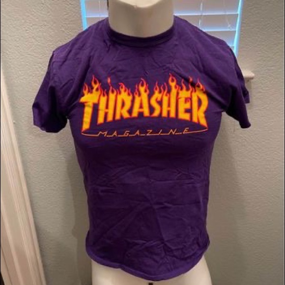 Thrasher Magazine T-Shirt // Purple - Picture 1 of 2